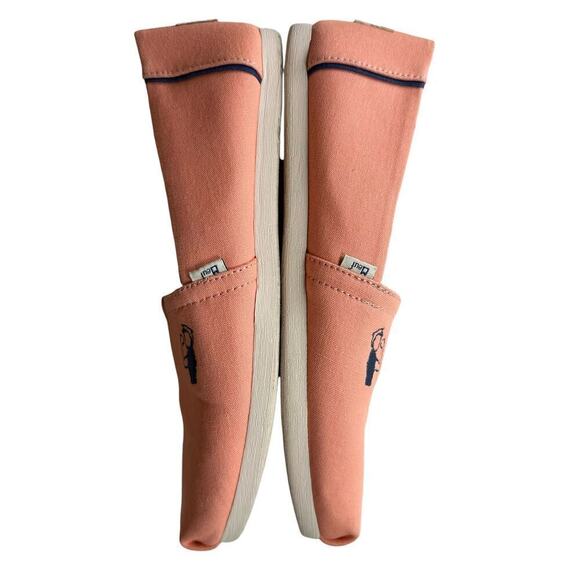 Toms x Meuf Paris Rosie The Riveter Coral Canvas Alpargata Classic Slip-On, Sz 7 - Picture 10 of 11